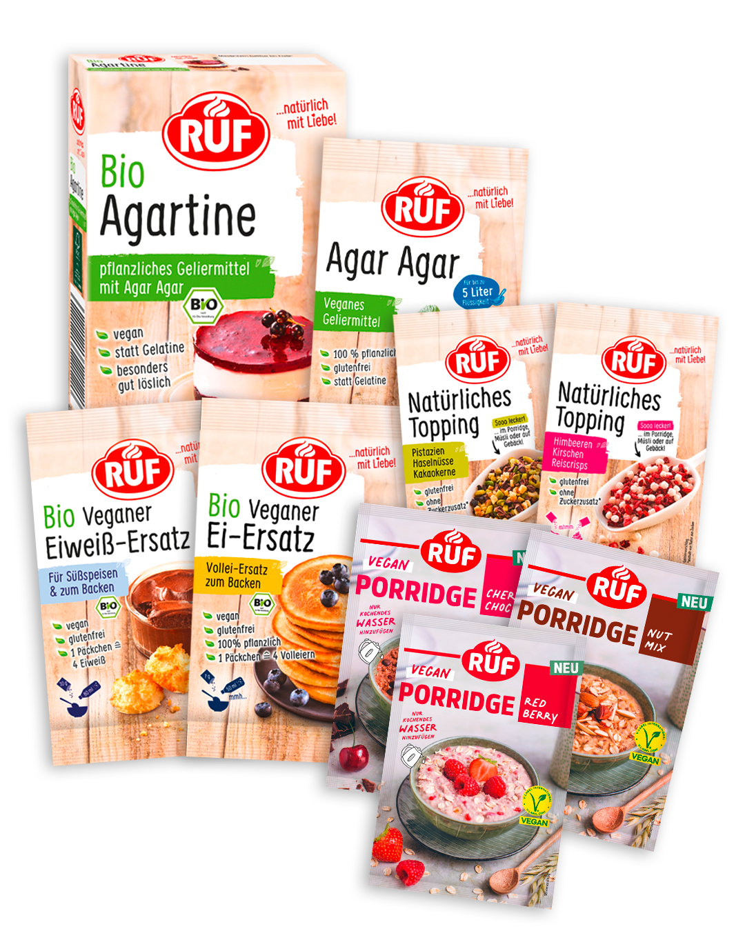 RUF Vegan Starter Set (9 Stück)